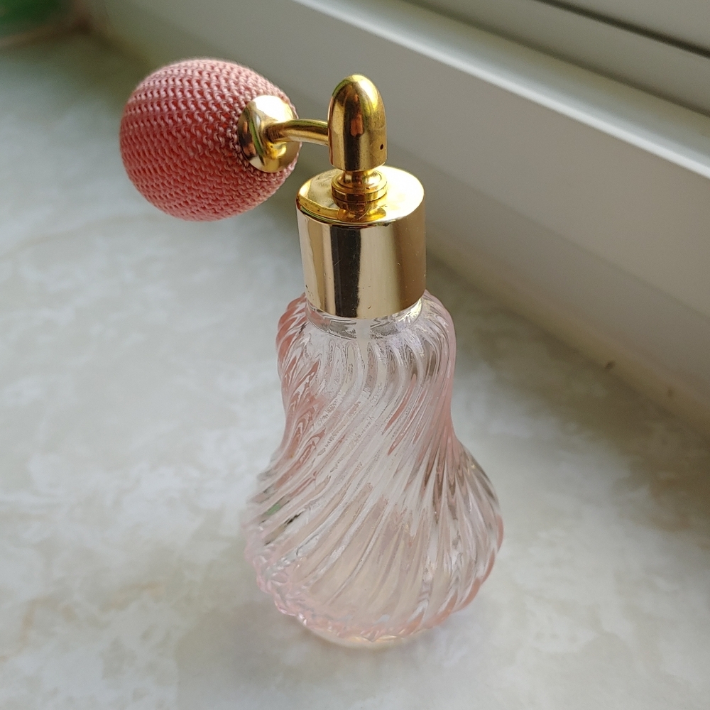 Vintage Pink and Gold Perfume Atomizer